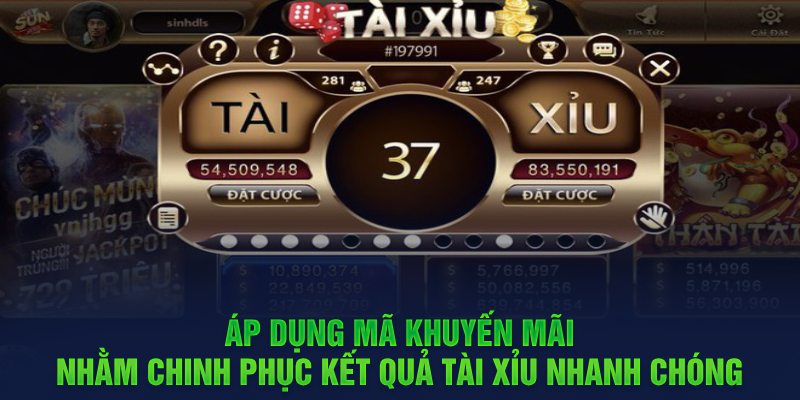 Áp dụng mã khuyến mãi nhằm chinh phục kết quả Tài Xỉu nhanh chóng