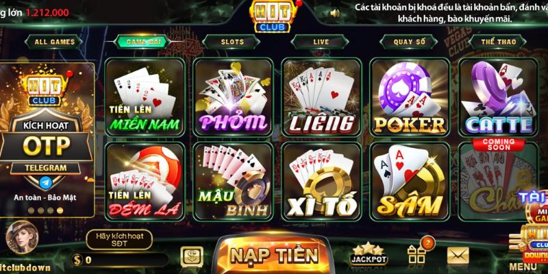 Tham gia game bài đổi thưởng hậu hĩnh tiến lên miền Nam tại Hit Club
